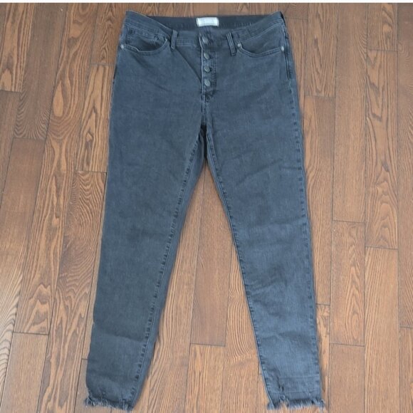 Madewell Denim - Madewell black skinny mid rise jeans size 32